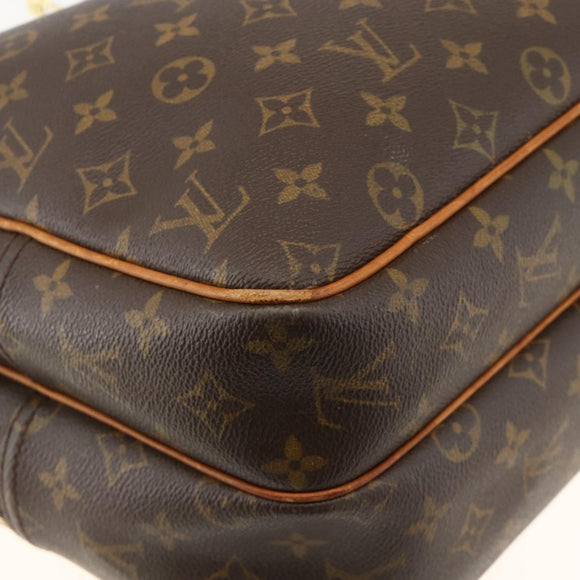 LOUIS VUITTON Monogram Reporter GM Shoulder Bag M45252 LV Auth BA10868