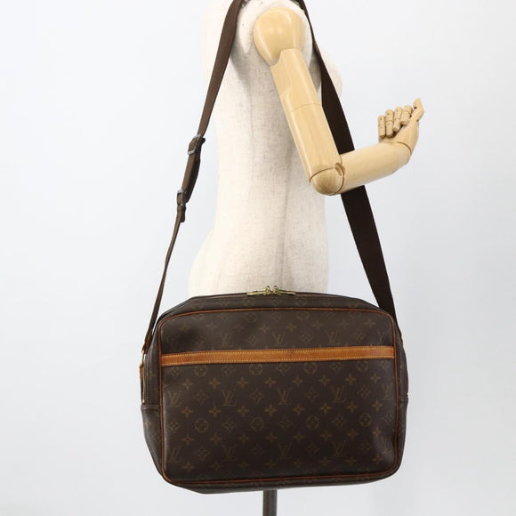 LOUIS VUITTON Monogram Reporter GM Shoulder Bag M45252 LV Auth BA10868