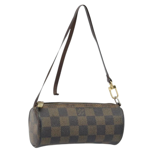 LOUIS VUITTON Damier Ebene Papillon Tasje LV Auth BA10869