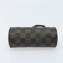 LOUIS VUITTON Damier Ebene Papillon Tasje LV Auth BA10869-5