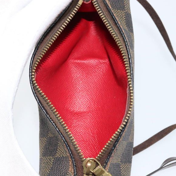 LOUIS VUITTON Damier Ebene Papillon Tasje LV Auth BA10869
