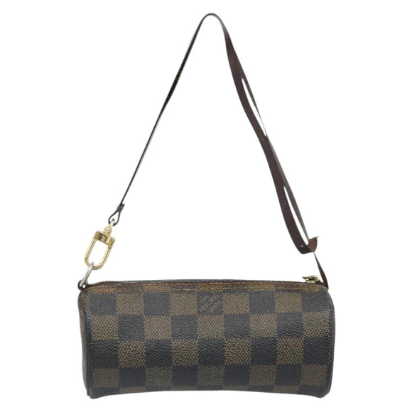 LOUIS VUITTON Damier Ebene Papillon Tasje LV Auth BA10869