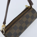 LOUIS VUITTON Damier Ebene Papillon Tasje LV Auth BA10869-6