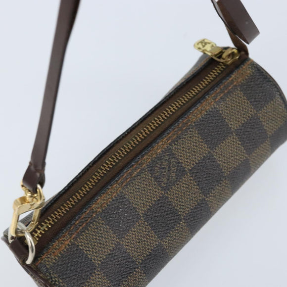 LOUIS VUITTON Damier Ebene Papillon Tasje LV Auth BA10869
