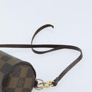 LOUIS VUITTON Damier Ebene Papillon Tasje LV Auth BA10869-8