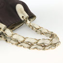 CHANEL COCO Markenkette Umhängetasche Canvas Schwarz Gold CC Auth BA10872-7