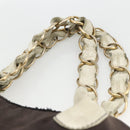 CHANEL COCO Markenkette Umhängetasche Canvas Schwarz Gold CC Auth BA10872-8