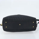 GUCCI Hand Bag Canvas 2way Black Gold 000 58 0256 Auth BA10874-11