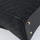 GUCCI Hand Bag Canvas 2way Black Gold 000 58 0256 Auth BA10874-13