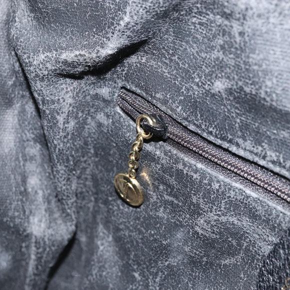 GUCCI Hand Bag Canvas 2way Black Gold 000 58 0256 Auth BA10874