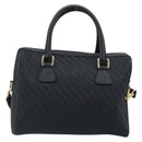 GUCCI Hand Bag Canvas 2way Black Gold 000 58 0256 Auth BA10874-3