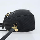 GUCCI Hand Bag Canvas 2way Black Gold 000 58 0256 Auth BA10874-5