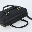 GUCCI Hand Bag Canvas 2way Black Gold 000 58 0256 Auth BA10874-6