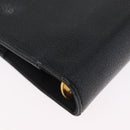 CHANEL Day Planner Cover Caviar Skin Black Gold CC Auth BA10875-16