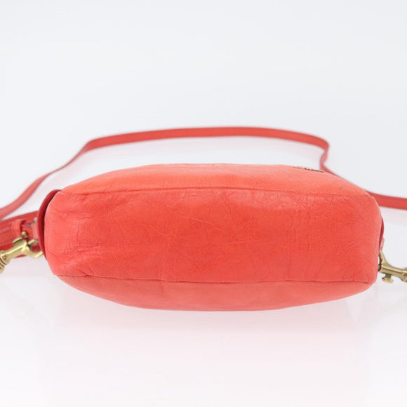 Chloe Schoudertas Leer 2way Rood Goud Authentiek BA10876