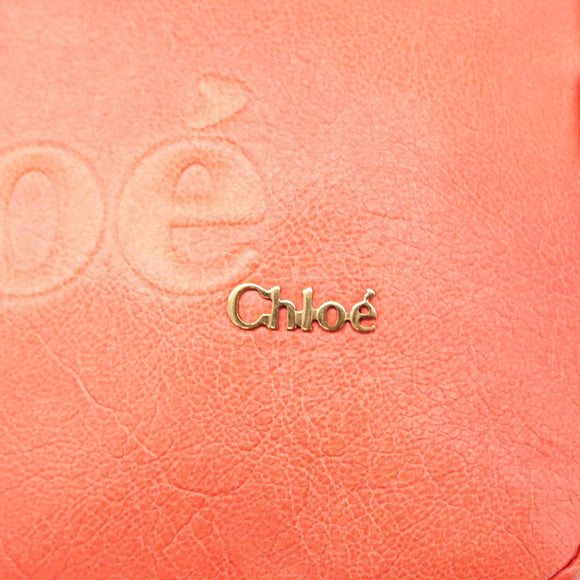 Chloe Schoudertas Leer 2way Rood Goud Authentiek BA10876