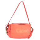 Chloe Schoudertas Leer 2way Rood Goud Authentiek BA10876-1