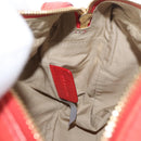 Chloe Schoudertas Leer 2way Rood Goud Authentiek BA10876-22