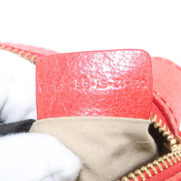 Chloe Schoudertas Leer 2way Rood Goud Authentiek BA10876