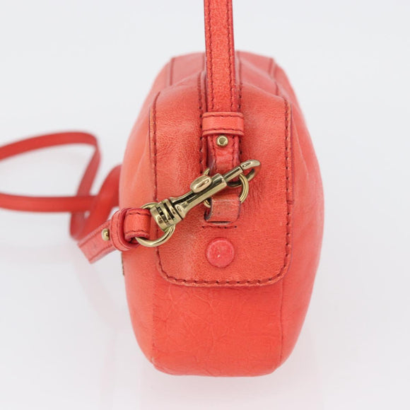 Chloe Schoudertas Leer 2way Rood Goud Authentiek BA10876