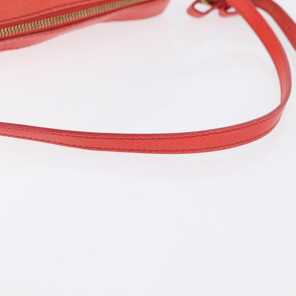 Chloe Schoudertas Leer 2way Rood Goud Authentiek BA10876