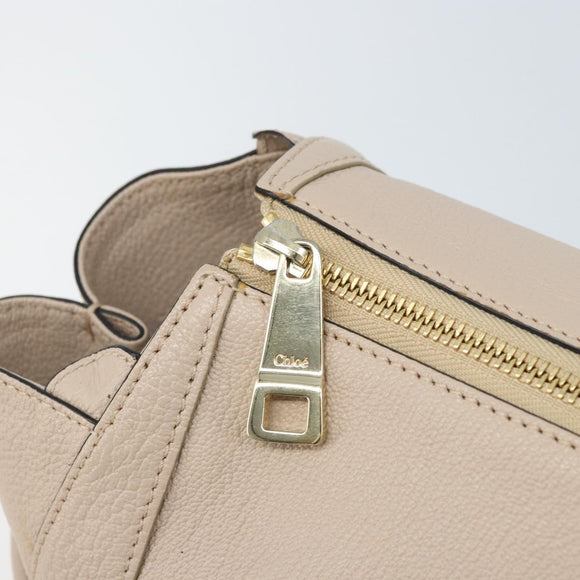Chloe Hand Bag 2way Pink Gold Auth BA10878