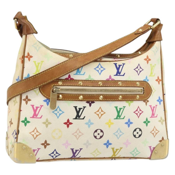 LOUIS VUITTON Monogram Multicolor Boulogne Bag White M92660 LV Auth BA10879