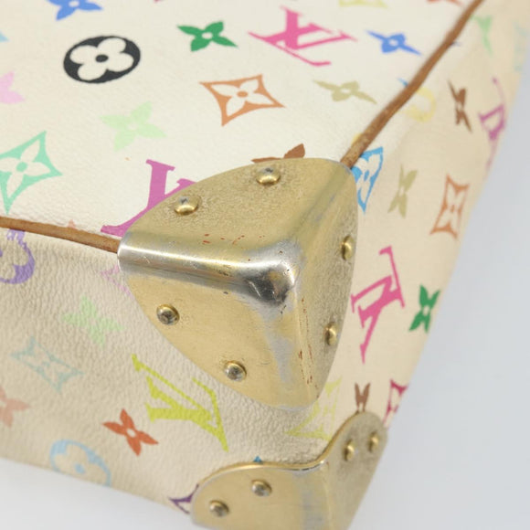 LOUIS VUITTON Monogram Multicolor Boulogne Bag White M92660 LV Auth BA10879