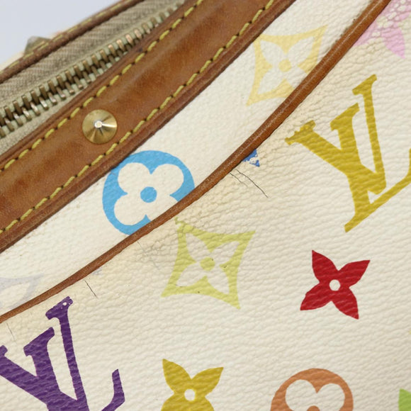 LOUIS VUITTON Monogram Multicolor Boulogne Bag White M92660 LV Auth BA10879