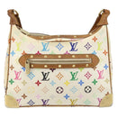 LOUIS VUITTON Monogram Multicolor Boulogne Bag White M92660 LV Auth BA10879-13