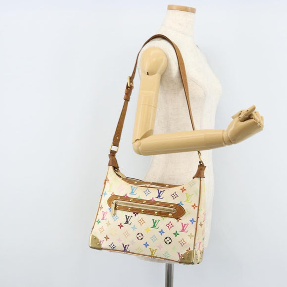 LOUIS VUITTON Monogram Multicolor Boulogne Bag White M92660 LV Auth BA10879