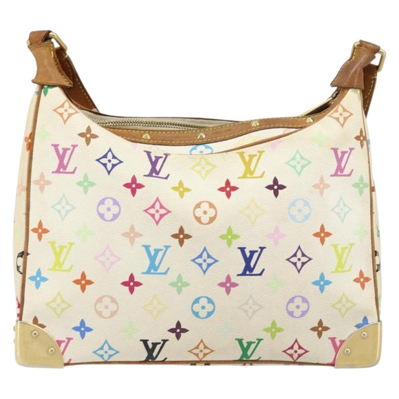 LOUIS VUITTON Monogram Multicolor Boulogne Bag White M92660 LV Auth BA10879