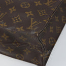LOUIS VUITTON Monogram Sac Plat Hand Bag M51140 LV Auth BA10883-8