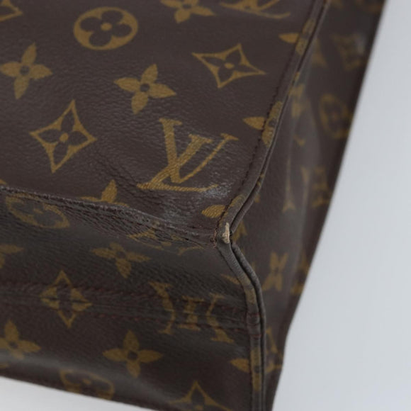 LOUIS VUITTON Monogram Sac Plat Hand Bag M51140 LV Auth BA10883