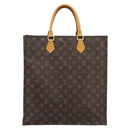 LOUIS VUITTON Monogram Sac Plat Hand Bag M51140 LV Auth BA10883-13