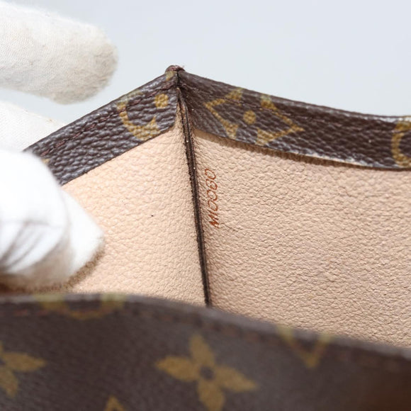LOUIS VUITTON Monogram Sac Plat Hand Bag M51140 LV Auth BA10883