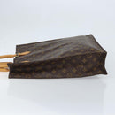 LOUIS VUITTON Monogram Sac Plat Hand Bag M51140 LV Auth BA10883-4