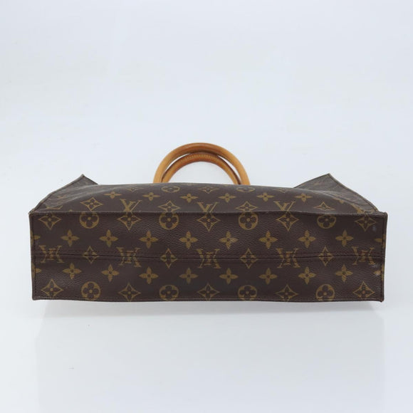 LOUIS VUITTON Monogram Sac Plat Hand Bag M51140 LV Auth BA10883