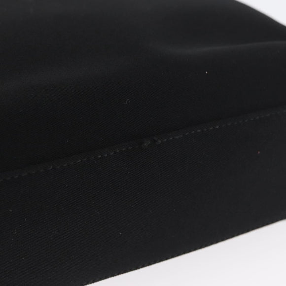 Salvatore Ferragamo Chain Vala Shoulder Bag Nylon Black Auth BA10885