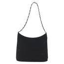 Salvatore Ferragamo Chain Vala Shoulder Bag Nylon Black Auth BA10885-13
