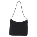 Salvatore Ferragamo Chain Vala Shoulder Bag Nylon Black Auth BA10885-2