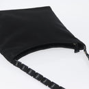 Salvatore Ferragamo Chain Vala Shoulder Bag Nylon Black Auth BA10885-6