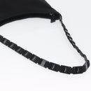 Salvatore Ferragamo Chain Vala Shoulder Bag Nylon Black Auth BA10885-7