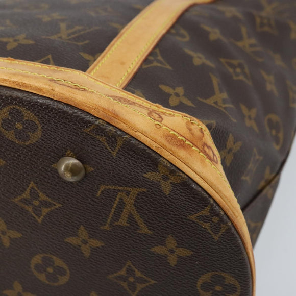 LOUIS VUITTON Monogram Bucket GM Shoulder Bag M42236 LV Auth BA10888