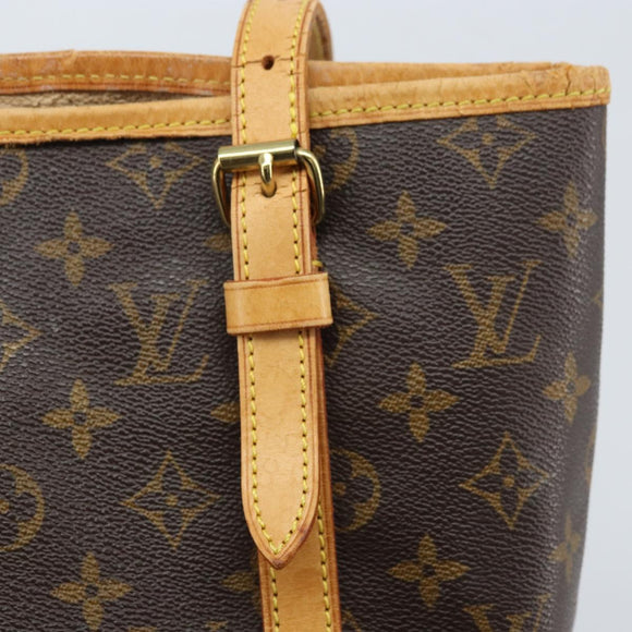 LOUIS VUITTON Monogram Bucket GM Shoulder Bag M42236 LV Auth BA10888