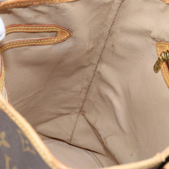 LOUIS VUITTON Monogram Bucket GM Shoulder Bag M42236 LV Auth BA10888