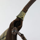 Burberrys Nova Check Shoulder Bag Canvas Brown Gold Auth BA1089-10