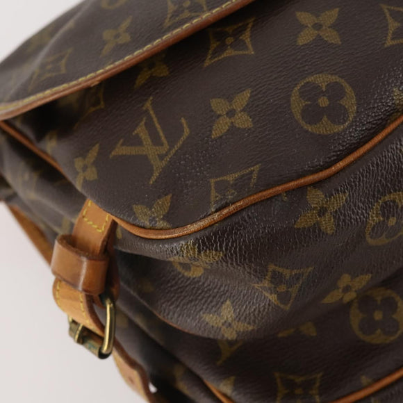 LOUIS VUITTON Monogram Saumur 30 Shoulder Bag M42256 LV Auth BA10892