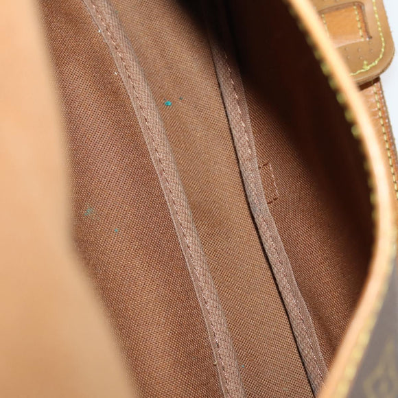 LOUIS VUITTON Monogram Saumur 30 Shoulder Bag M42256 LV Auth BA10892