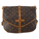 LOUIS VUITTON Monogram Saumur 30 Shoulder Bag M42256 LV Auth BA10892-13